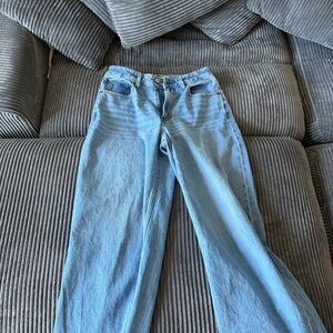 Abercrombie & Fitch Light Blue Wide-Leg Jeans